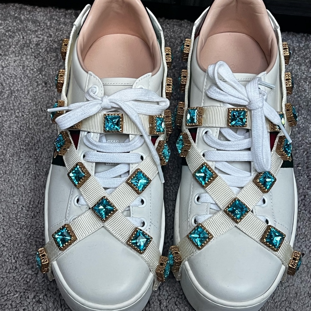 Authentic Gucci gem sneakers